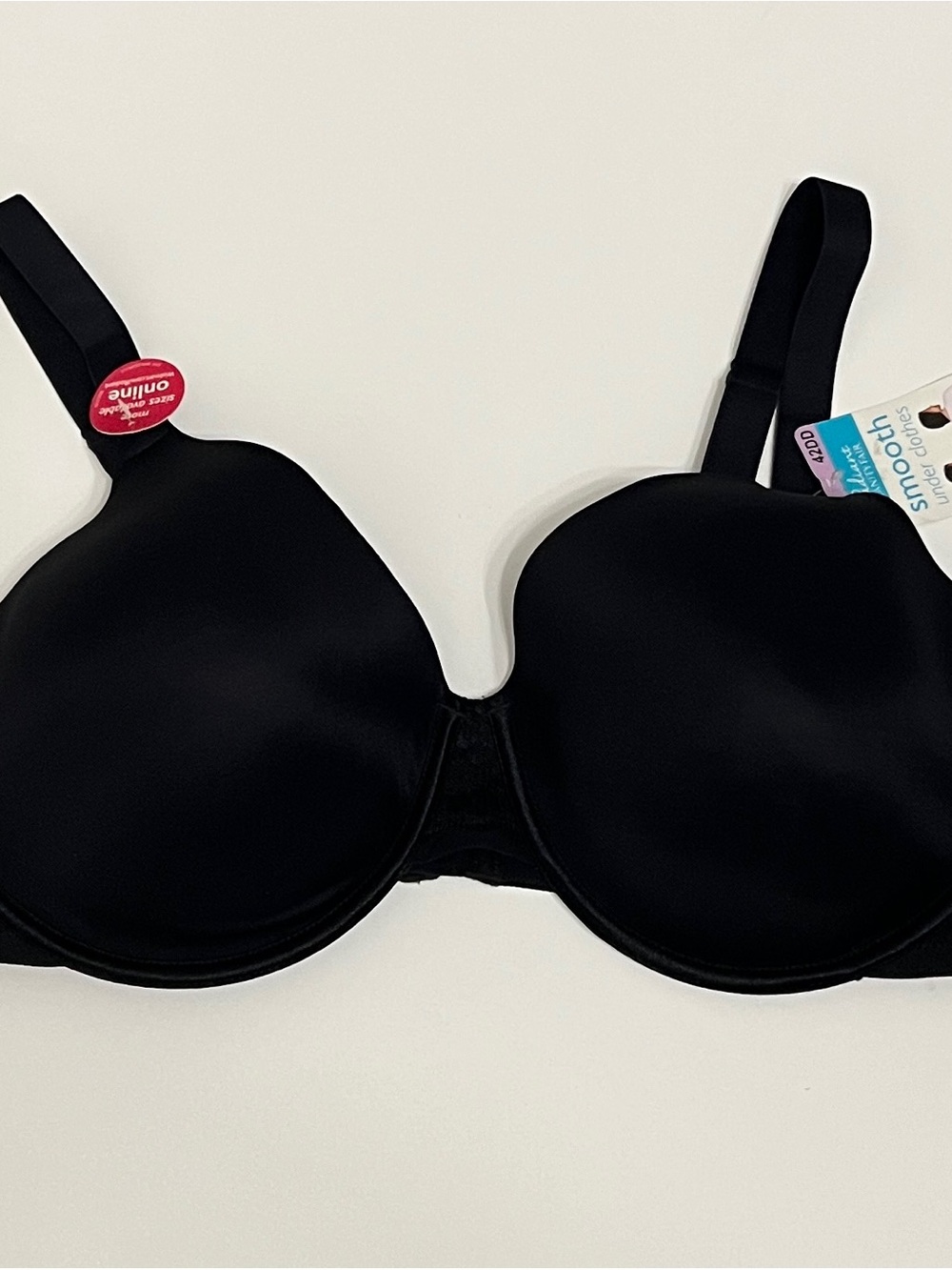 Women's Black Vanity Fair Radiant Bra Size 42DD NWT